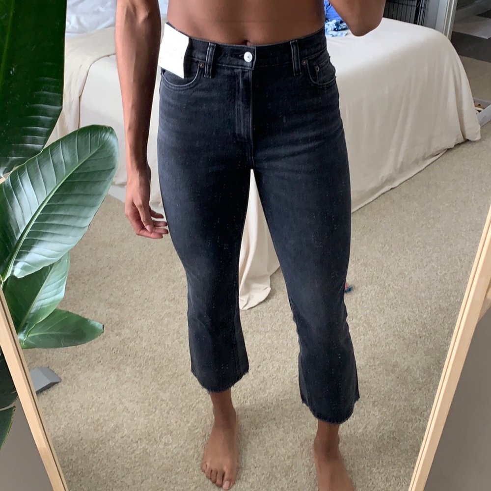 Abercrombie Tall Kick Flare Ultra High Rise Jeans